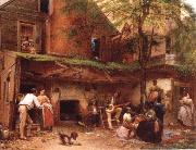 Eastman Johnson Negro life at the South china oil painting artist